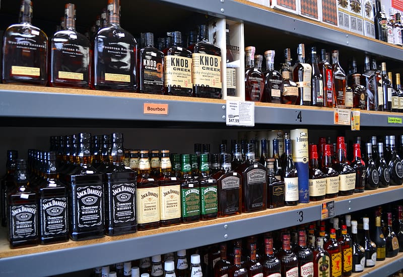Food, Bottle, Shop, Shelf, Whisky, Liquor, Alcohol, HD wallpaper