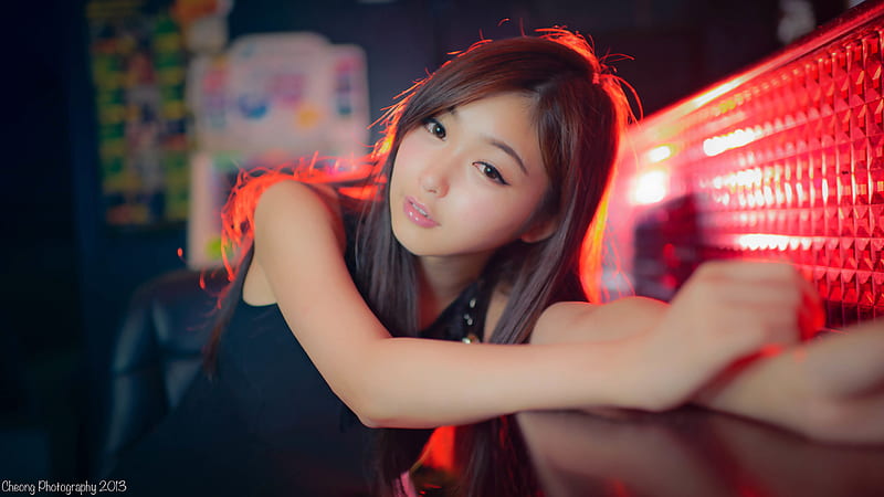 beautiful asian girl, model, pink lipstick, Girls, HD wallpaper