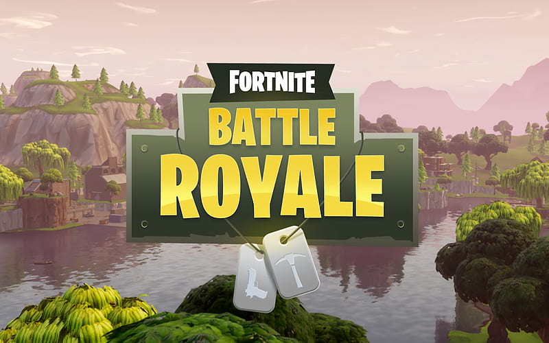 Fortnite Battle Royale, logo, 2018 games, poster, Fortnite, HD wallpaper