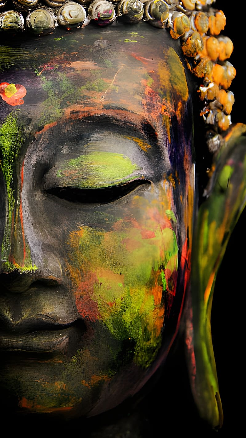 Buddha , Green Face, religious teacher, siddhartha gautama, lord, HD phone wallpaper