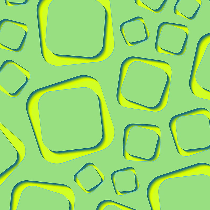 Yellow Lime Shape 3D Green, HD phone wallpaper