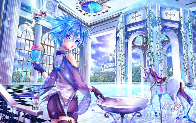 Fantasy World Wings Interior Manga Animal Fly Fantasy Girl Green Anime Hd Wallpaper Peakpx