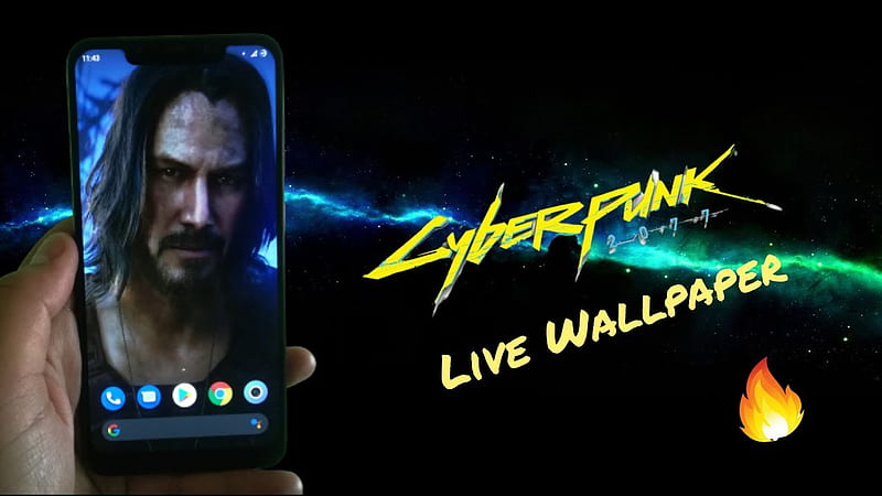 Cyberpunk 2077 Keanu Reeves Live APK For Any Android Devices - YouTube, HD wallpaper
