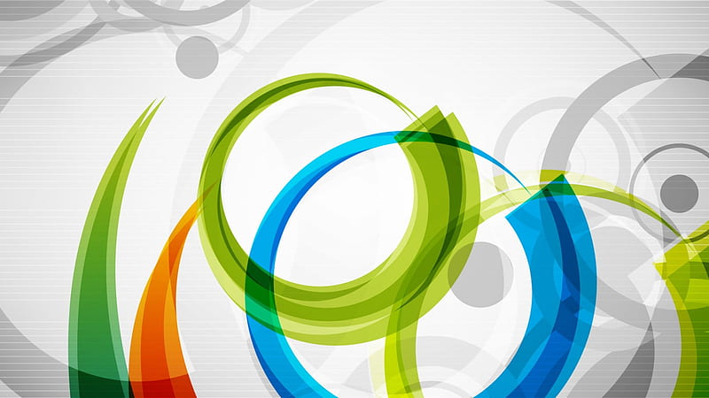 Colorful Abstract Circles, colorful, vector art, multicolor, circles, graphics, abstract, vector, HD wallpaper