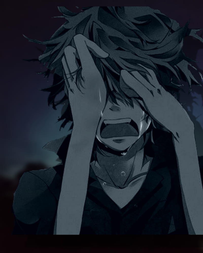 Crying anime boy crying anime guy HD phone wallpaper  Peakpx