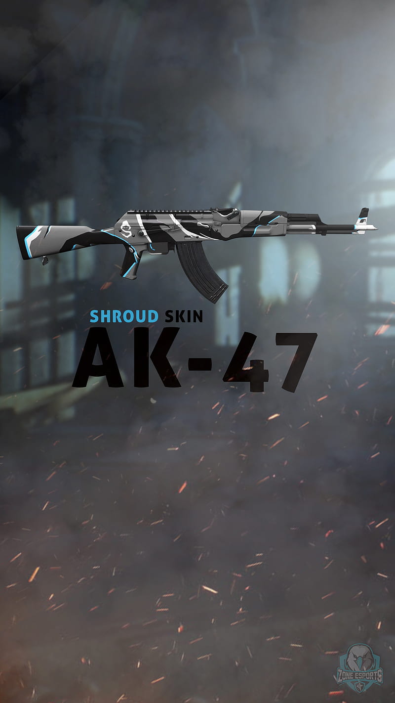 Ak-47 Shroud Skin, ak47, akm pubg, pubg mobile, stranger, stranger things, pubg, HD phone wallpaper