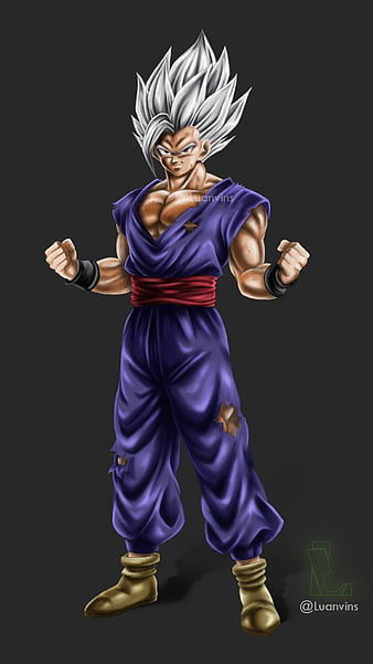 Download Purple Aesthetic Gohan iPhone Wallpaper | Wallpapers.com