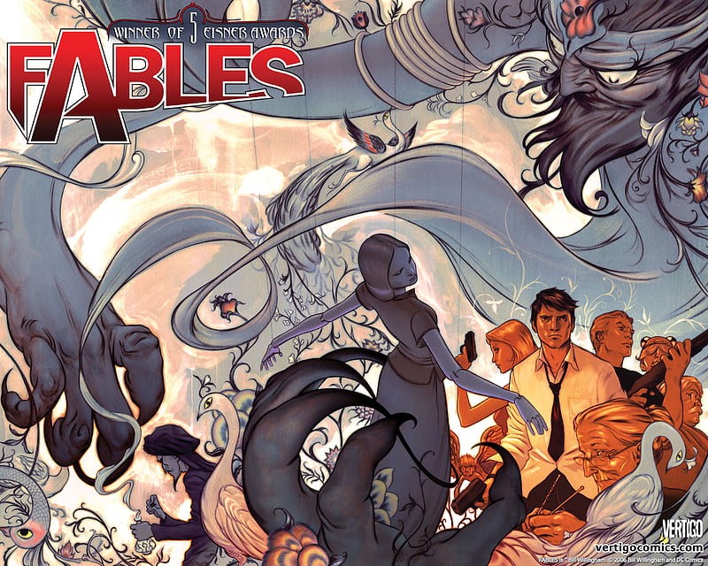 Fables Arabian Nights, vertigo, vertigo comics, james jean, dc, comics, fables, dc comics, HD wallpaper