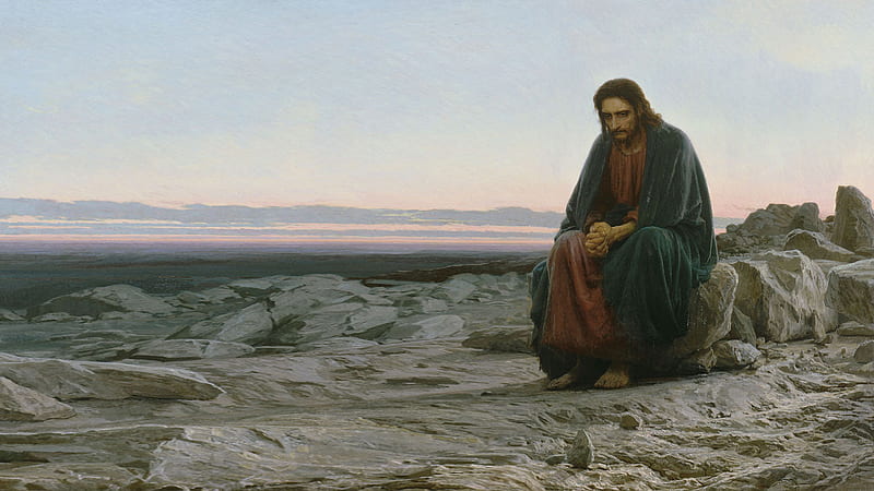 Jesus Christ Is Sittng On Desert Jesus, HD wallpaper