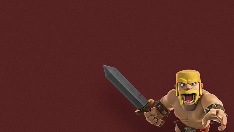 Barbarian Clash Of Clans Supercell, barbarian, clash-of-clans, supercell, games, HD wallpaper