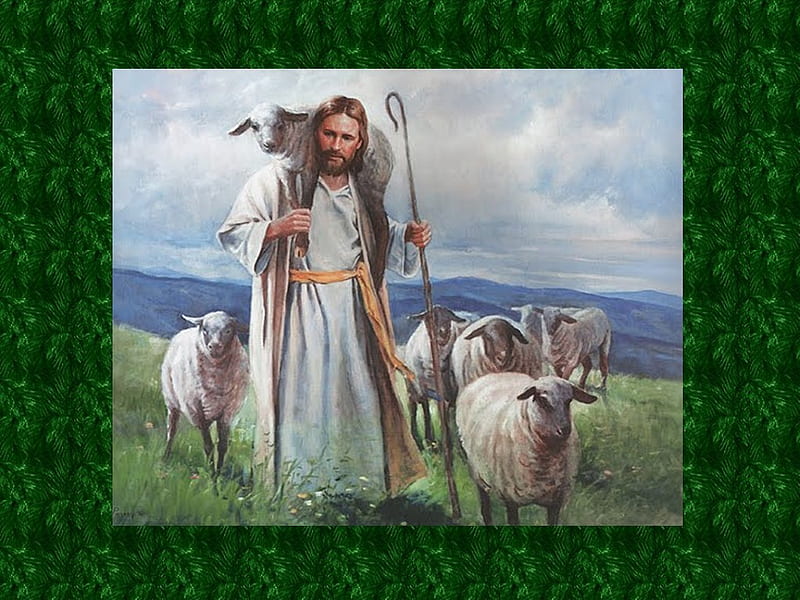 Good shepherd, christianity, jesus christ, lamb, religion, shepherd, god, HD wallpaper