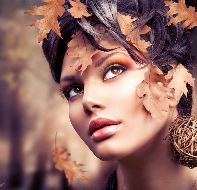 1920x1080px 1080p Free Download Autumn Beauty Fall Autumn Beauty Model Face Hd 5651