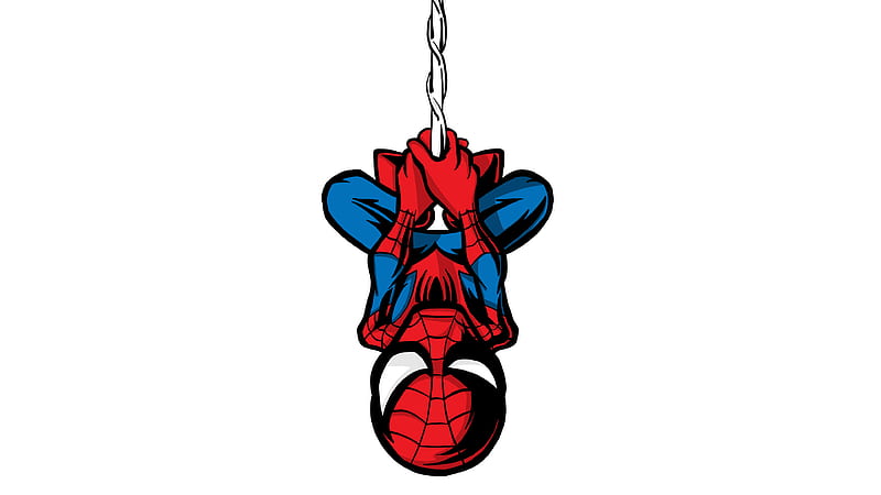 Spiderman Illustration Minimalist , spiderman, superheroes, illustration, digital-art, behance, HD wallpaper