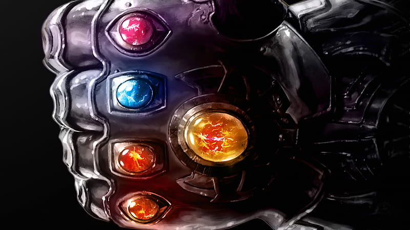 Thanos Gauntlet , thanos, superheroes, HD wallpaper