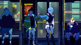 cyberpunk, Cyberpunk: Edgerunners, Cyberpunk 2077, Lucyna Kushinada ( Cyberpunk: Edgerunners), anime girls, Anime screenshot, anime