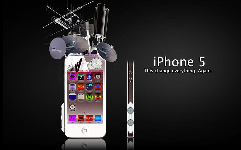 iPhone 5, apple, prototyp, 4gs, steve jobs new product, HD wallpaper
