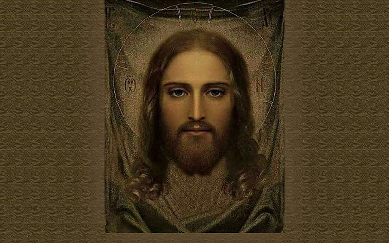 Beautiful Jesus, Holy Napkin, Christ, icon, Jesus, HD wallpaper