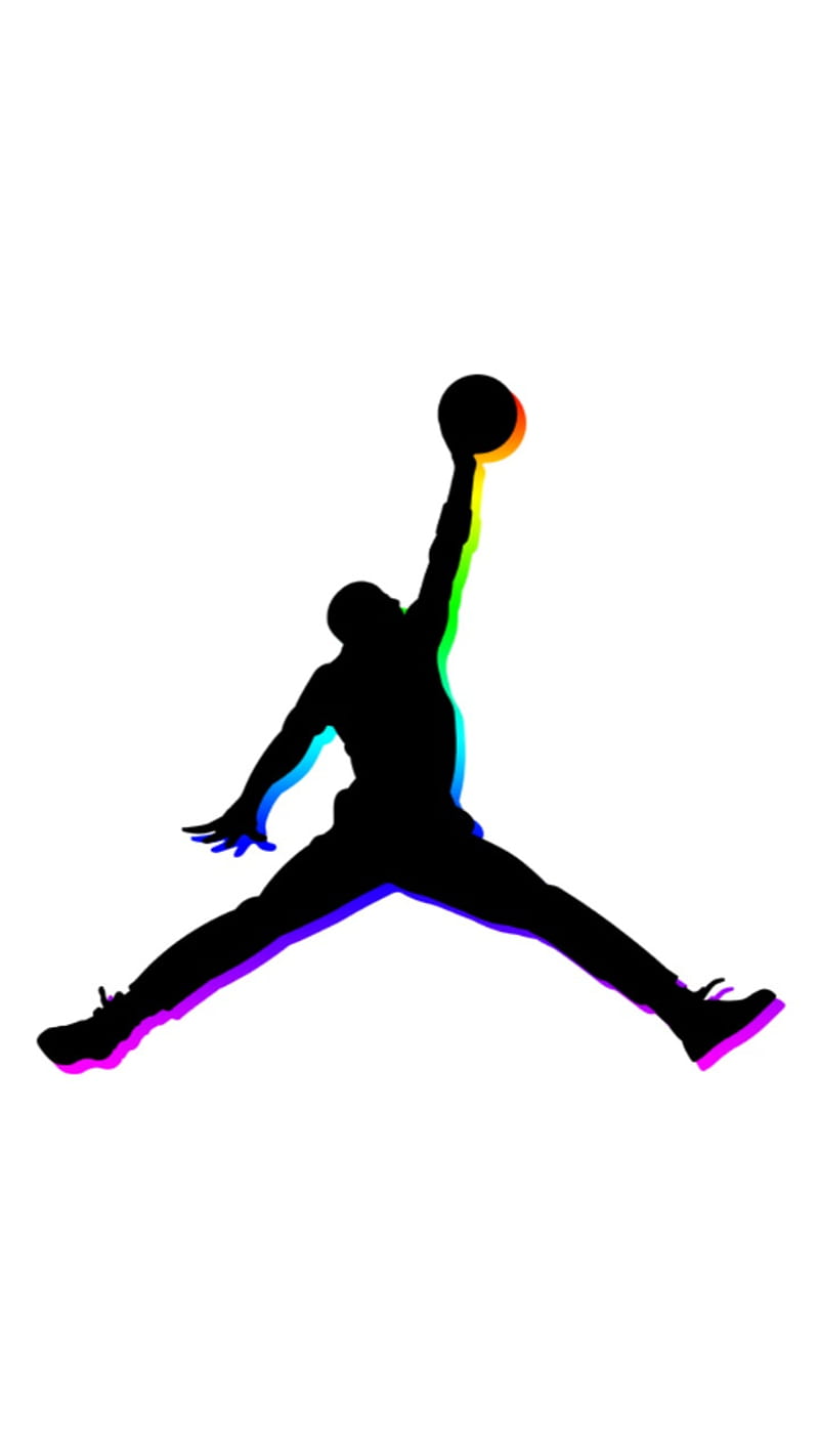 Jordan RGB, air, jeyson, logo, michael jordan, multi color, HD phone wallpaper