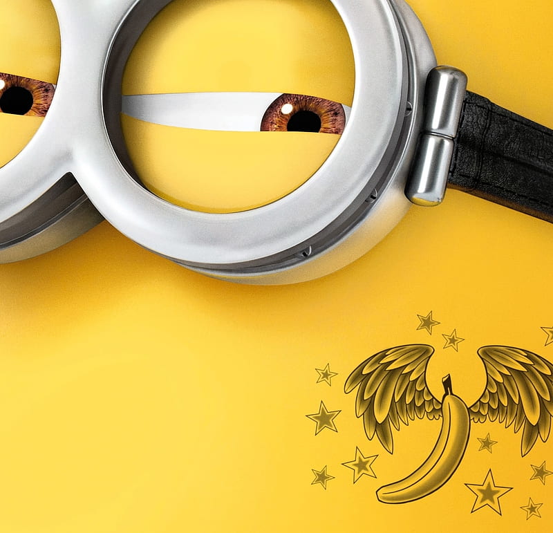 Despicable Me 3 (2017), poster, wings, movie, tattoo, eye, yellow, fruit, minion, fantasy, animation, banana, HD wallpaper