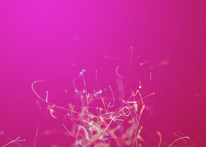 sparks, glow, pink, abstraction, HD wallpaper