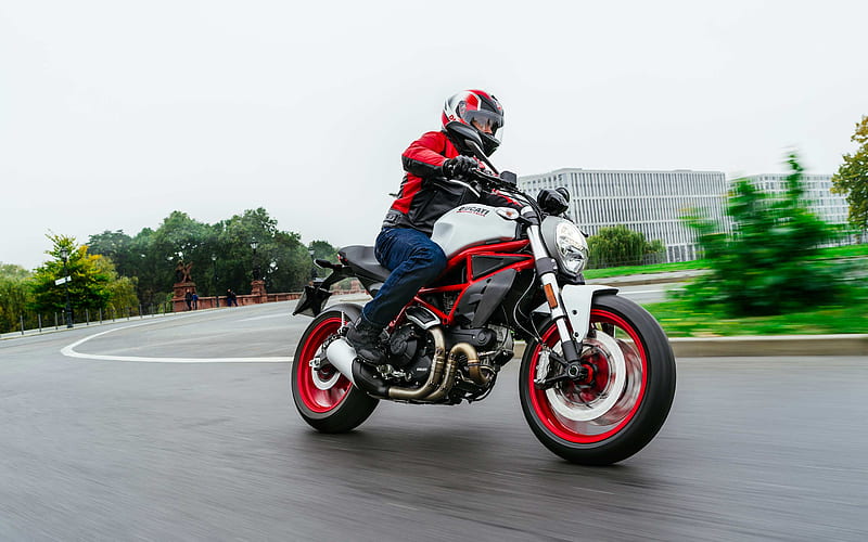 rider, Ducati Monster 797, superbikes, road, 2017 bikes, italian motorcycles, Ducati, HD wallpaper