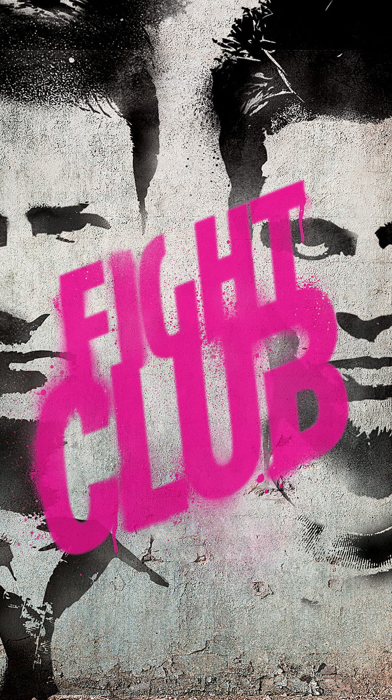 Fight Club, art, brad pitt, graffiti, movie, wall, HD phone wallpaper |  Peakpx