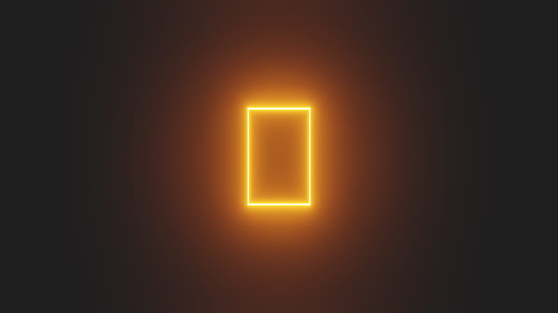 Minimalistic Glowing Gold Window , artist, artwork, digital-art, minimalism, minimalist, HD wallpaper