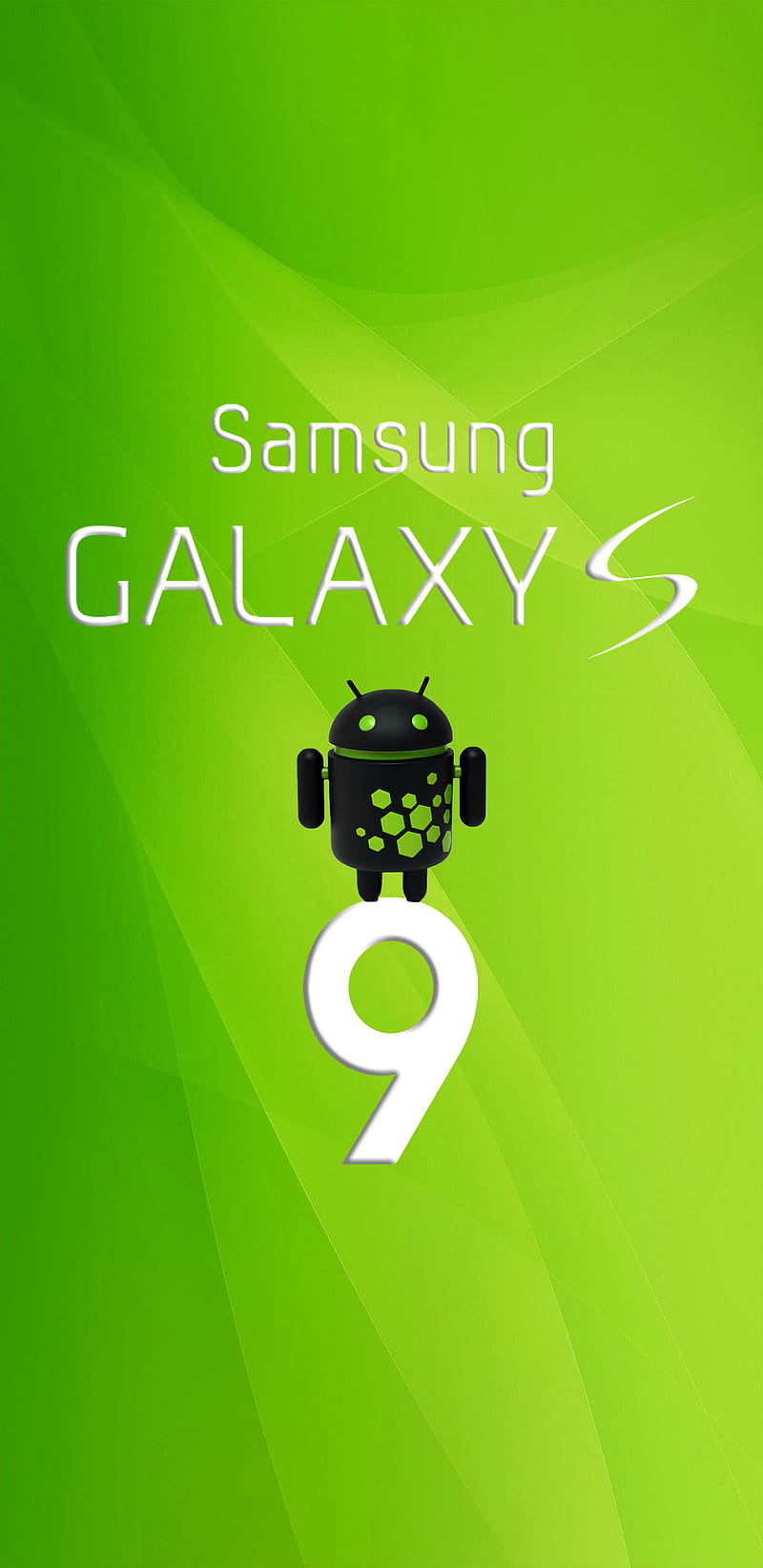S9 Plus- Android Bot, galaxy s, green, humor, s9 plus, s9 plus, HD phone wallpaper