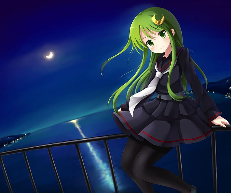 Nagatsuki Pretty Dress Kantai Bonito Adorable Sweet Nice Moon Anime Hd Wallpaper Peakpx 9980