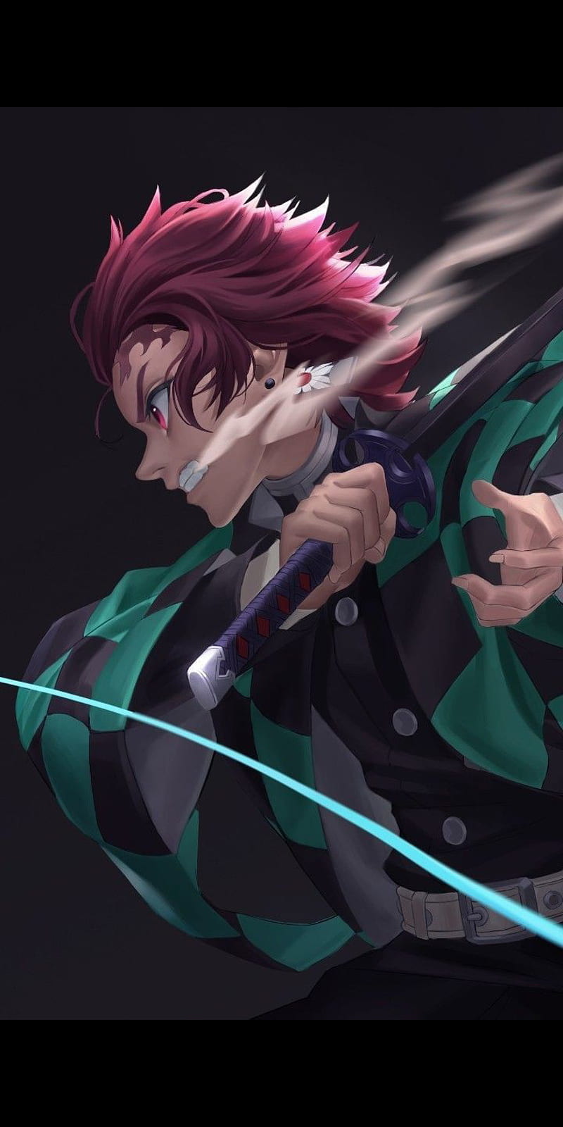 Tanjiro kamado2, anime, asesino de demonios, demon slayer, kamado, kamado tanjiro, kimetsu no yaiba, tanjiro kamado, unfotable, HD phone wallpaper