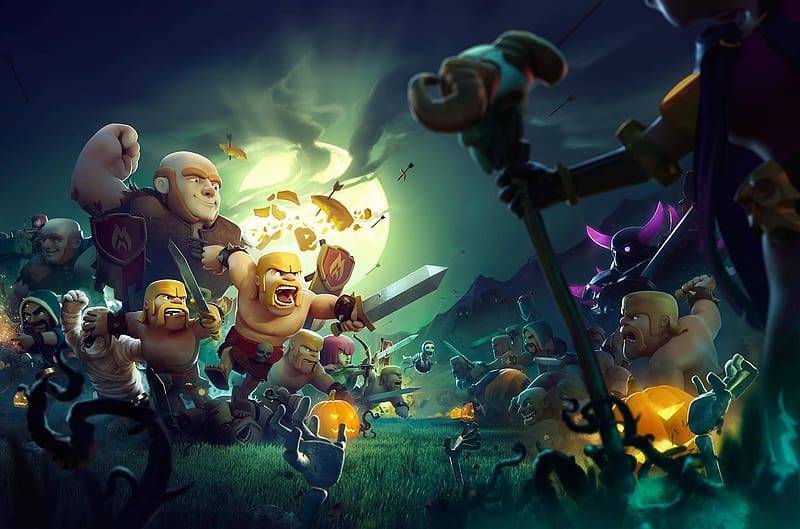 Halloween, Video Game, Clash Of Clans, HD wallpaper