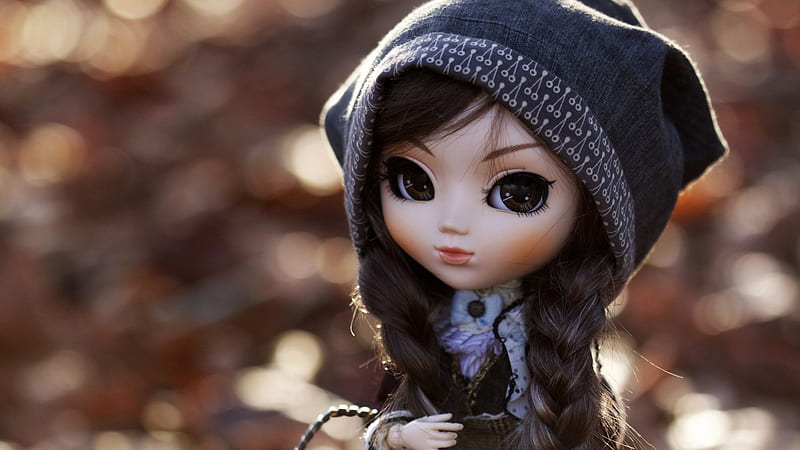Girl Toy With Black Eyes Doll, HD wallpaper