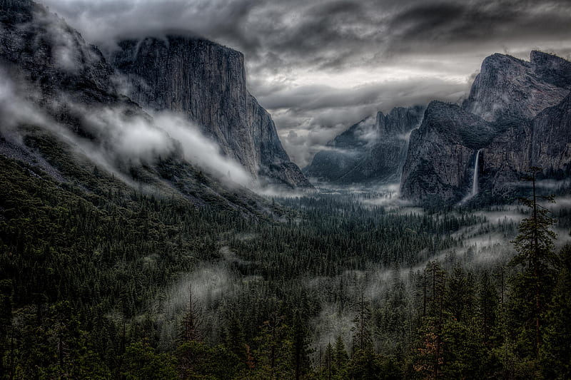 Yosemite Clearing Storm, windows, Yosemite, HD wallpaper