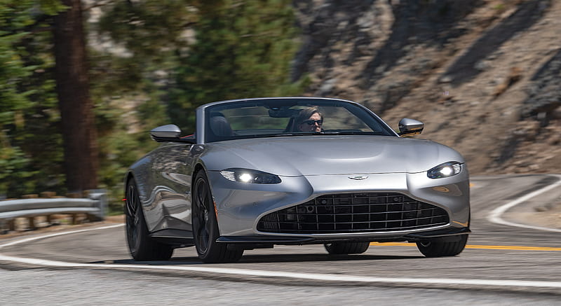 2021 Aston Martin Vantage Roadster (Color: Spirit Silver; US-Spec) - Front , car, HD wallpaper 2021 Aston Martin Vantage Roadster (Color: Spirit Silver; US-Spec) - Front , car, HD wallpaper