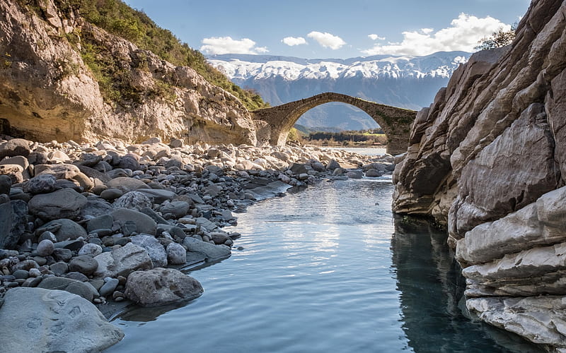 Langarica Canyon, Albania, canyon, Langarica, rocks, Albania, bridge ...