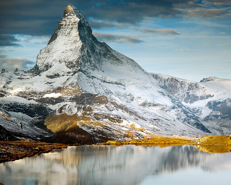 Switzerland Lake, lakeside, mountain, snow, winter, HD wallpaper