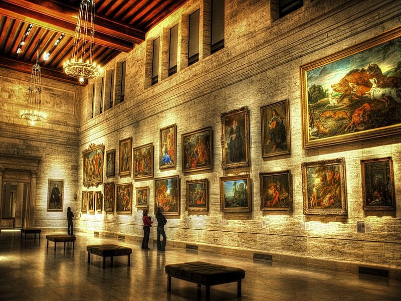 The Gallery, Art, Paintings, Galleries, Artwork, HD wallpaper