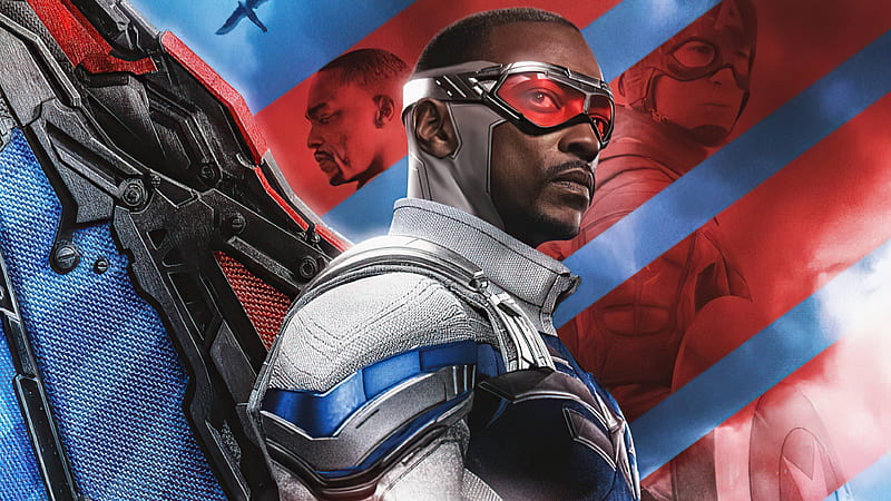 Falcon in Captain America Suit, HD wallpaper
