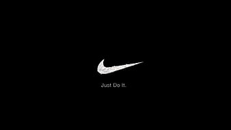 Just Do It And I Did It Word With Nike Logo In Black Background Nike ...