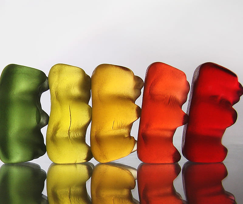 Gummi Bears, bear, candy, color, colors, gummy, HD wallpaper