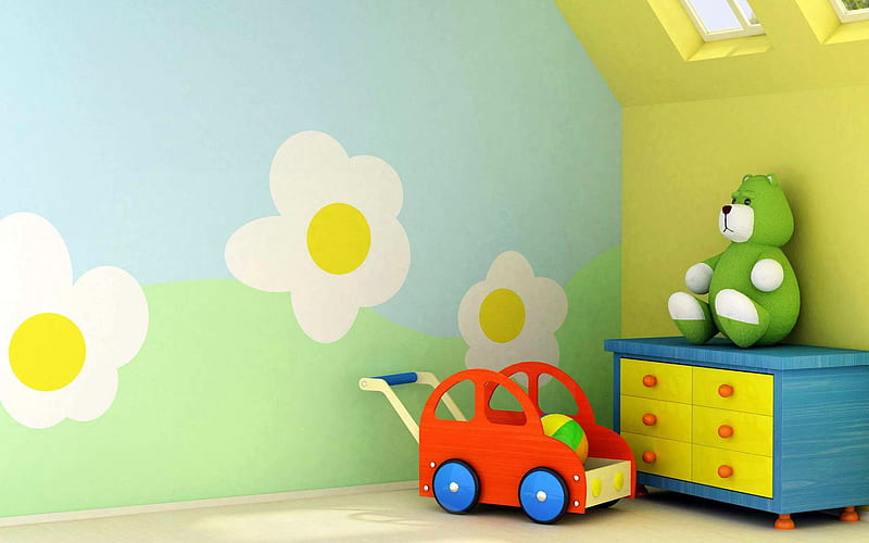 play room, architecture, rooms, fun, house, HD wallpaper