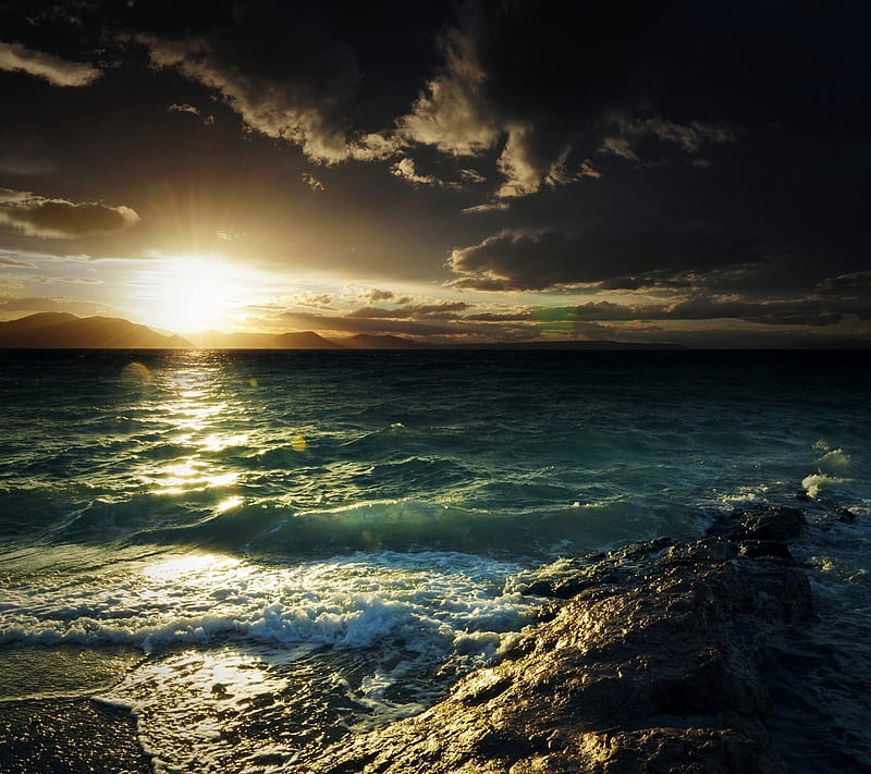 Peace of Mind, ocean, sunset, HD wallpaper | Peakpx