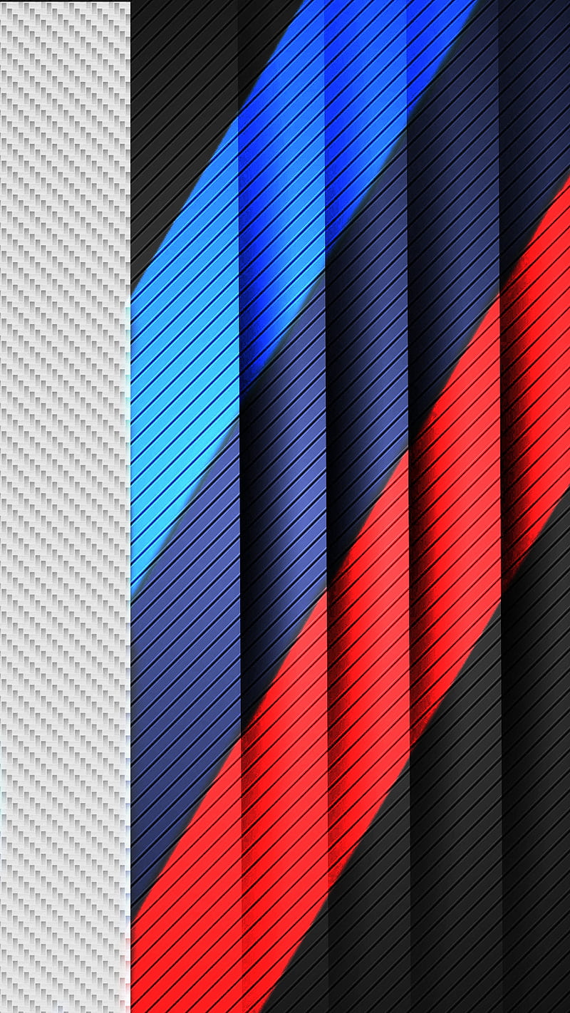 Bmw stripes on metal, bmw stripes, brand, carbon, fibre, logo, m logo, HD phone wallpaper