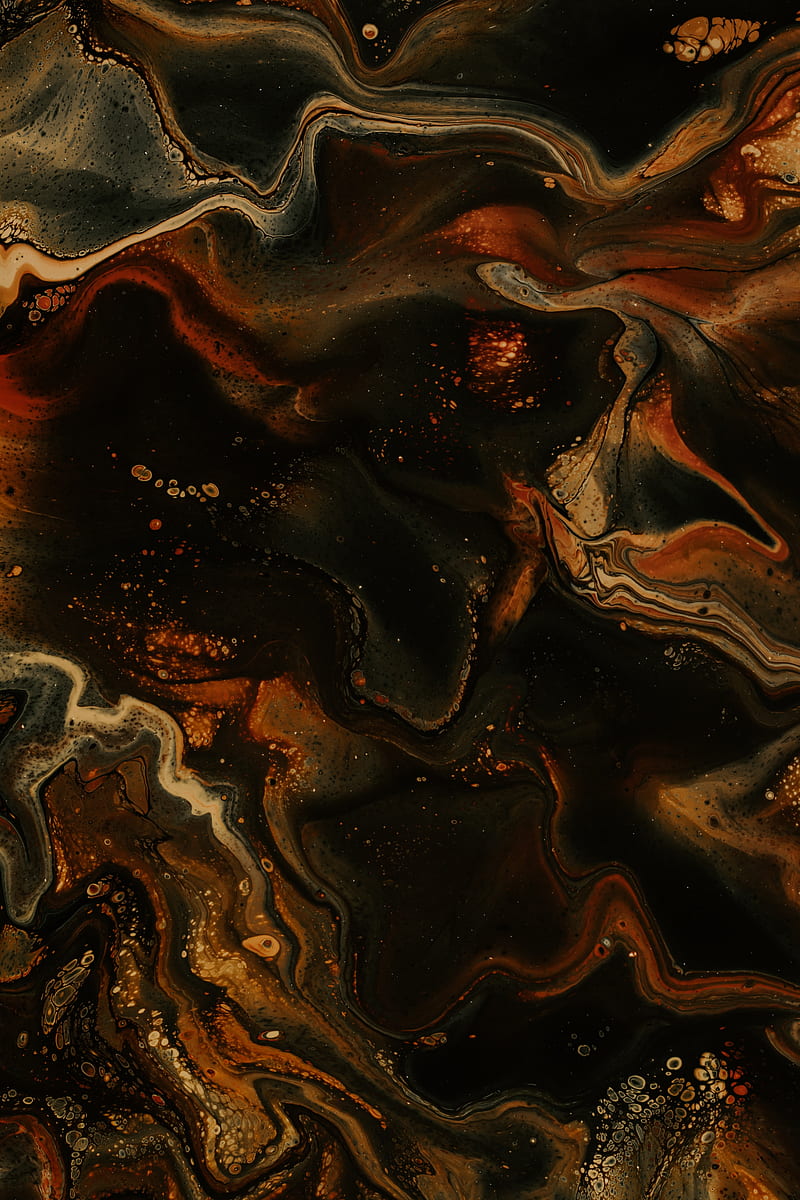 stains, paint, abstraction, liquid, brown, HD phone wallpaper