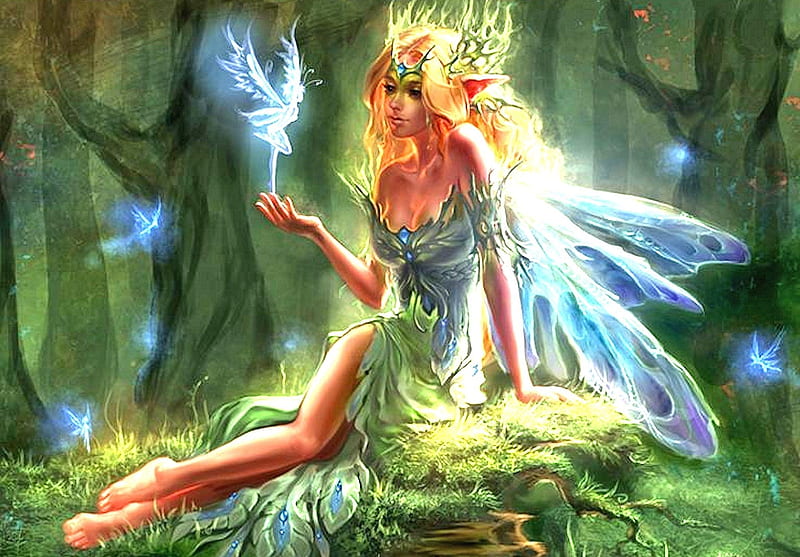 1080p-free-download-springtime-fairy-forest-trees-elves-girl