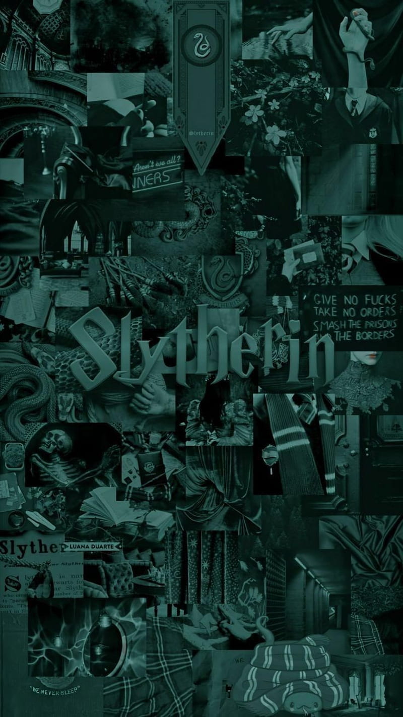 Slytherin, draco, green, harry potter, tom, HD phone wallpaper