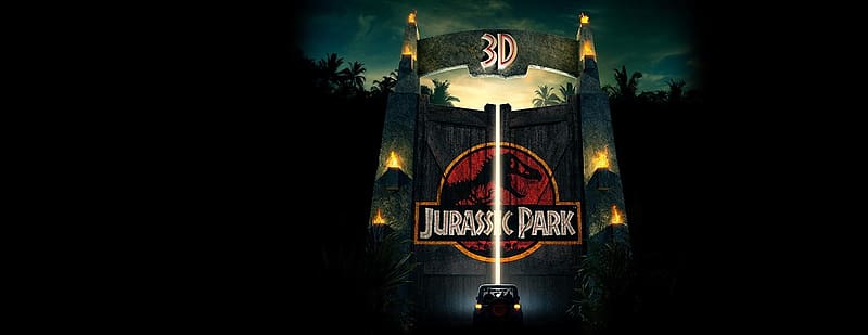 Universal ' Jurassic Park To Be Released In IMAX® 3D For The First Time Ever On April 5, Jurassic Park Gate, HD wallpaper