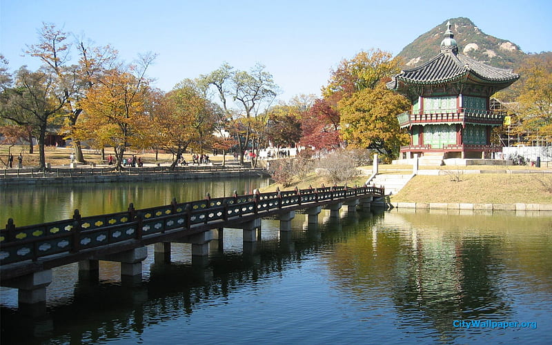 Gyeongbokgung Palace Seoul South Korea, seoul south korea, seoul, south korea, palace, Gyeongbokgung Palace, HD wallpaper