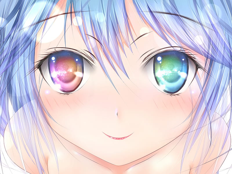 Anime eyes, pretty, colorful, colors, cartoon, sweet, cute, anime, drawing,  eyes, HD wallpaper | Peakpx