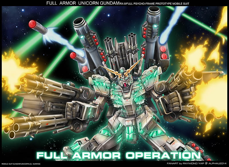 Full Armor Unicorn Gundam Gundam Mecha Green Unicorn Full Armor Hd Wallpaper Peakpx